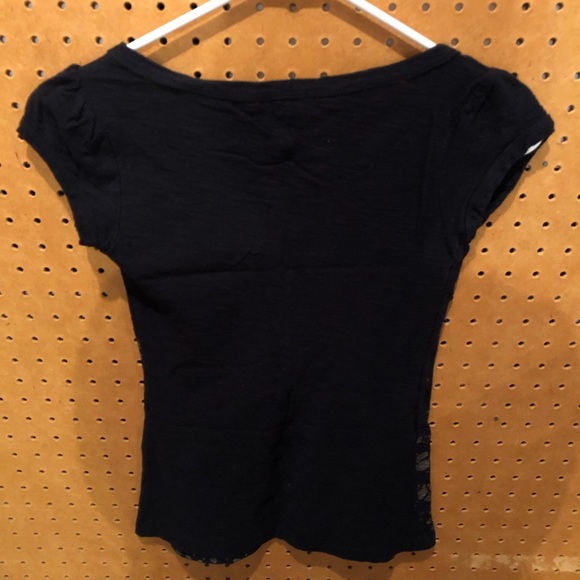 FANG Black Tee Shirt Top with Graphic Print - Picture 2 of 3